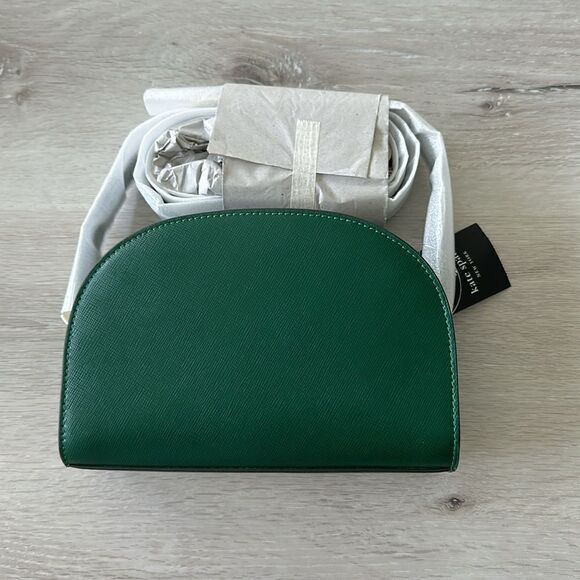 Kate Spade Perry Saffiano Leather Dome Crossbody Deep Jade OS NWT - Picture 6 of 7